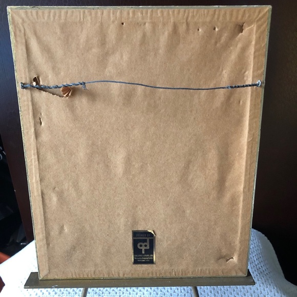 Vtg 1970s “We the People” Colored Foil Etch Print By JR Rosen Boston AE Hilton - Picture 4 of 6